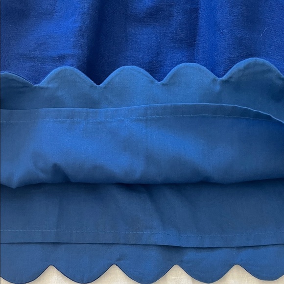 J. Crew Scallop-Hem Linen/Cotton Blend Mini Skirt - Picture 3 of 7